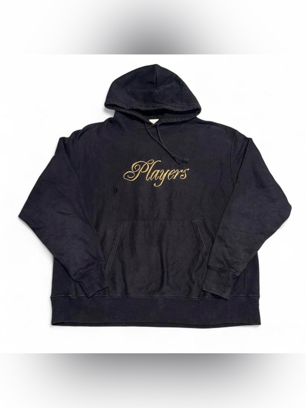 Champion Black Hoodie with Gold "Players" Script